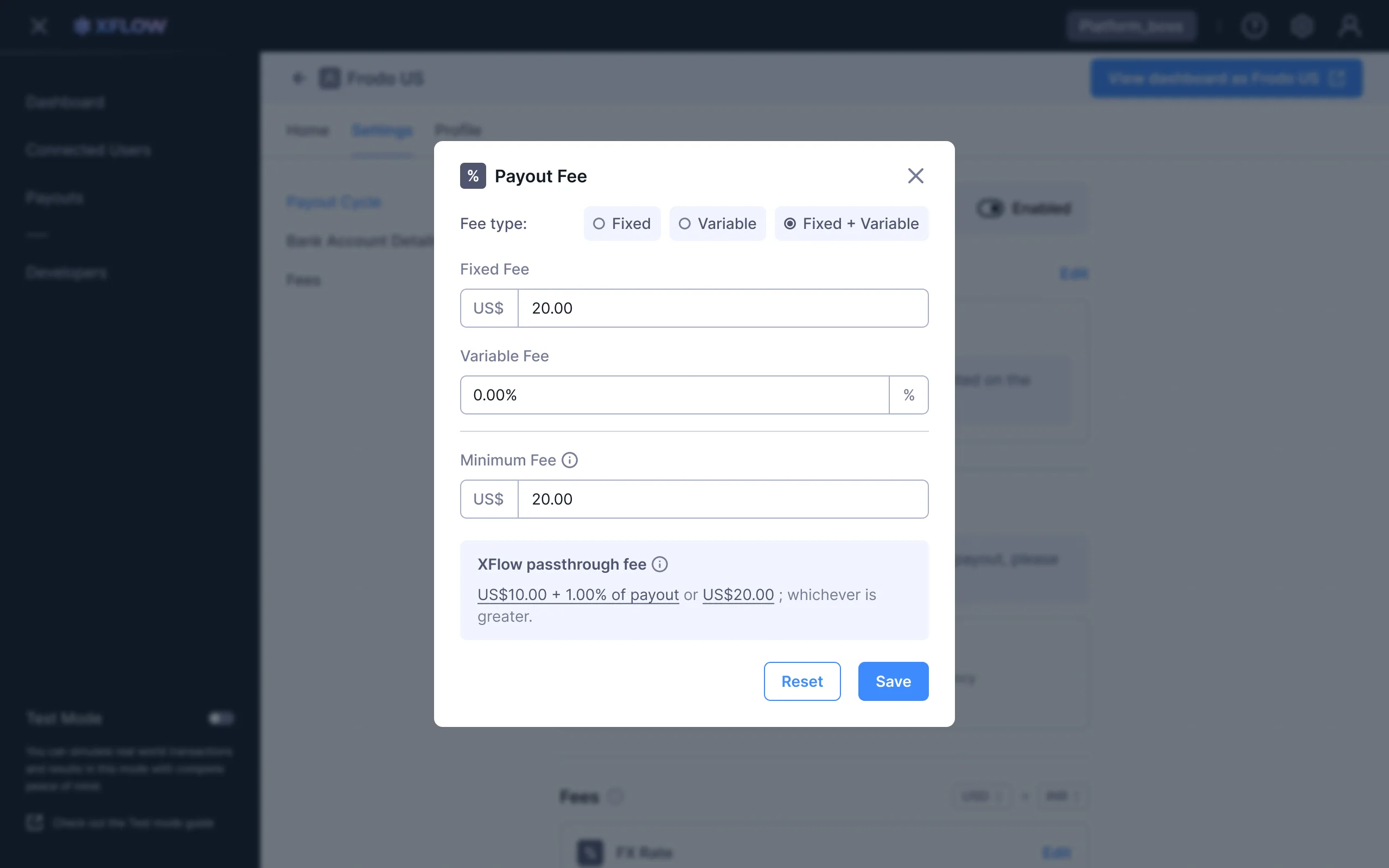 Fixed + Variable Fee
